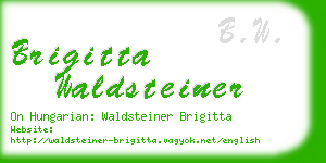 brigitta waldsteiner business card